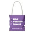 Bible, Notebook & Snacks Tote Bag