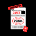Label with text 'Sinner' and '100% Work in Progress' on a black background