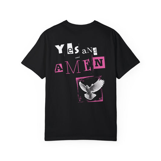 Yes and Amen (Dove) Unisex Garment-Dyed T-shirt