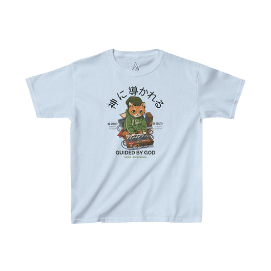 Kids - Guided By God (Cat) - Heavy Cotton™ Tee