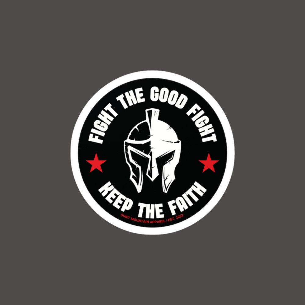 Fight The Good Fight (Black) Vinyl Sticker