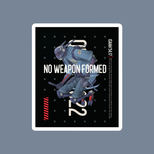 No Weapon Formed Vinyl Sticker