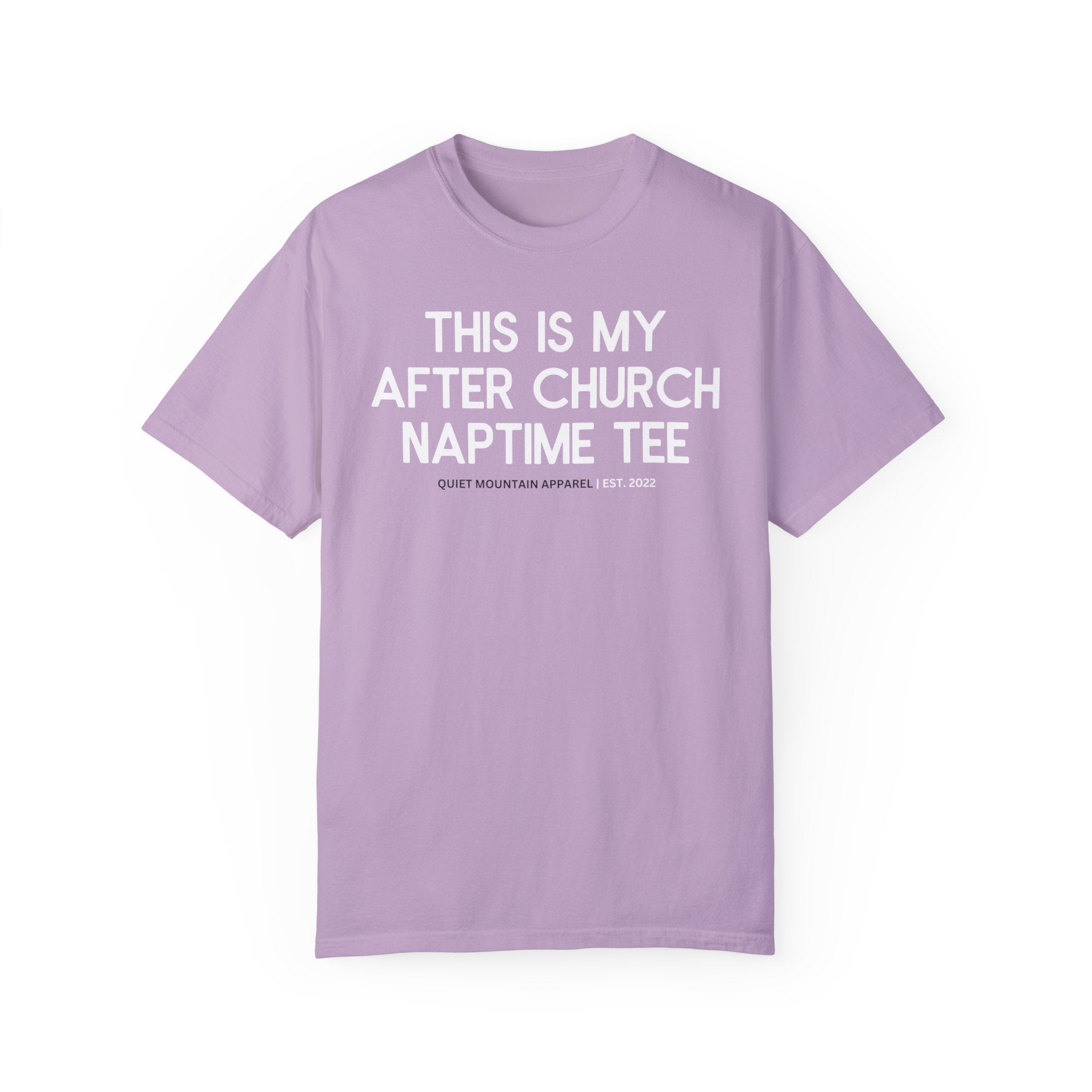 After Church Naptime Unisex Relaxed Fit Tee – Quiet Mountain Apparel